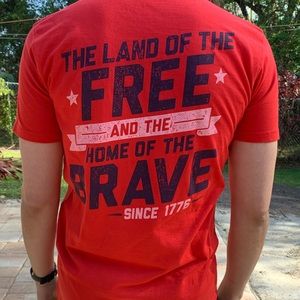 Rowdy Gentlemen land of the free and home of the brave t shirt